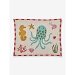 Couverture en tricot pour b�b� coral ocean rice beige