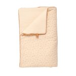 Couvre lit b�b� en double gaze de coton - orsino beige