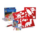 Mod�les craies de trottoir - aventure multicolor