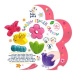 Crayons de couleur jardin - 6 multicolor