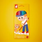 Crayons effaables x12 - colo multicolore