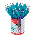 Crayons graphite hb guide doigts requin multicolore