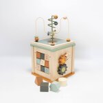 Cube d'activit� en bois multicolor