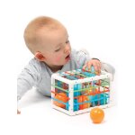 Cube de manipulation multicolore