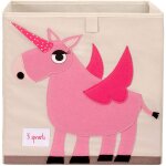 Cube de rangement licorne rose