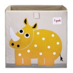 Cube de rangement rhinocros jaune