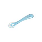 Cuillre 2me ge en silicone bleu