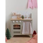 Cuisine en bois fsc avec accessoires vert sauge