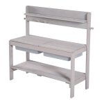 Cuisine ext�rieure pour enfants en bois massif gris