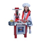 Cuisine gourmet miele avec gril et friteuse multicolore