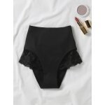 Culotte gainante post partum microfibre et dentelle noir