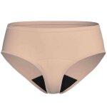 Culotte menstruelle taille haute coton absorbante r�utilisable beige