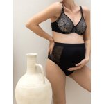 Culotte taille haute de maternit dahlia cache coeur noir