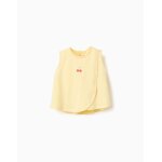 D�bardeur en coton avec imprim� cerise jaune clair