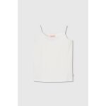 D�bardeur fille en coton blanc