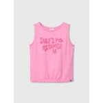 D�bardeur fille en coton rose