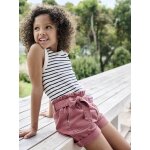 D�bardeur fille en c�tes ray� bleu