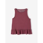 D�bardeur fille sans manche volants terracotta