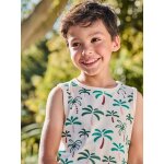 D�bardeur gar�on imprim� tropical blanc imprim�