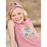 D�bardeur imprim� california bois de rose