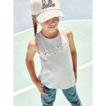 Débardeur sport fille gris chiné Débardeur sport fille gris chiné