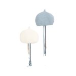 D�coration murale 2 m�duses tissu doux white and blue