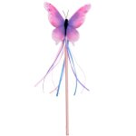Dguisement baguette magique papillon rose