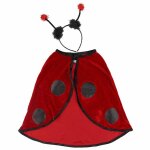 Dguisement cape de coccinelle avec serre - tte coccinelle, rouge