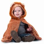 D�guisement cape petit lion lion, marron