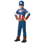 D�guisement captain america enfant bleu