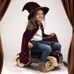 D�guisement enfant cape et chapeau de magicien gandalf rouge