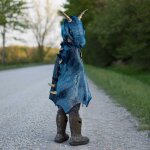 D�guisement enfant cape de dragon starry night bleu