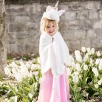 D�guisement enfant cape de licorne blanc