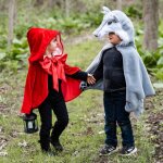 D�guisement enfant cape de loup gris