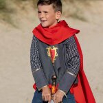 D�guisement enfant chevalier perceval rouge