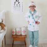 D�guisement enfant docteur avec accessoires blanc