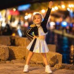 D�guisement enfant ensemble pop star noir