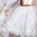 D�guisement enfant jupe tutu reine de glace blanc