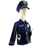 Dguisement enfant officier de police bleu