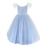 Dguisement enfant robe de princesse eva bleu