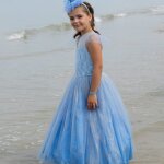 D�guisement enfant robe de princesse eva bleu