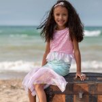 D�guisement enfant robe princesse sir�ne misty rose