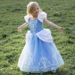 D�guisement enfant robe reine de glace bleu