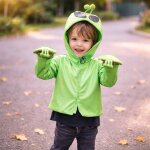 D�guisement enfant veste alien � capuche vert