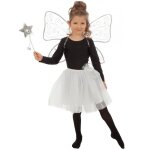 D�guisement f�e ailes argent�es 3 pcs gris