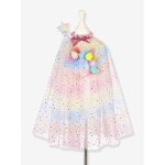 D�guisement licorne : cape + serre - t�te + baguette multicolore