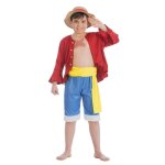 Dguisement luffy one piece rouge