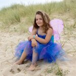 D�guisement robe m�lusine bleu, violet