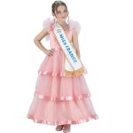 D�guisement robe miss france rose rose