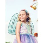 D�guisement tamara : robe + ailes de paon bleu
